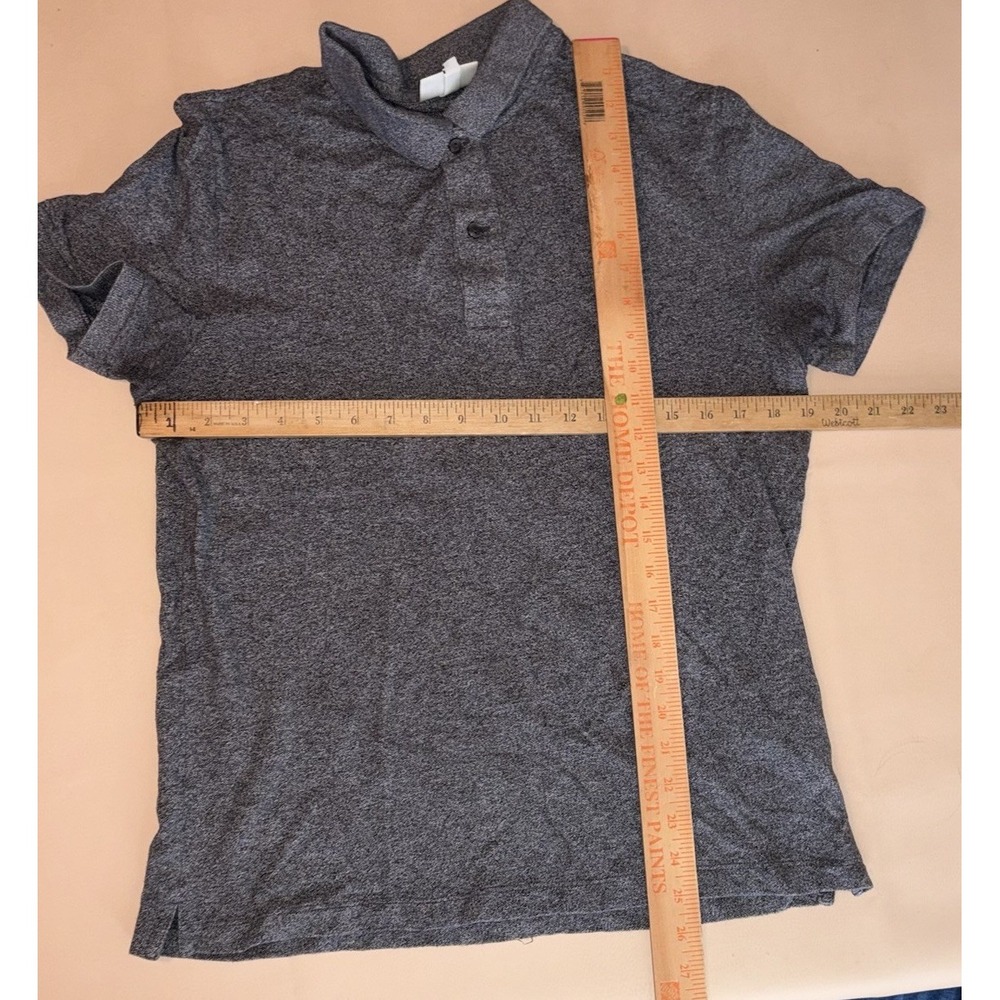 Lacoste Crocodile Polo Shirt FR 5 US Large Slim Gray Cotton Piqué Classic Y2K - Picture 3 of 8